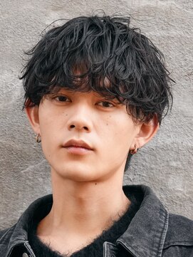 バイフィフス 原宿/表参道(by fifth) 原宿シャドウパーマメンズカットシースルーマッシュ無造作微分け