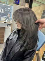 ラフ 難波店(LAFF)&nbsp;バレイヤージュ/シャドウルーツ/ハイライト/レイヤーカット