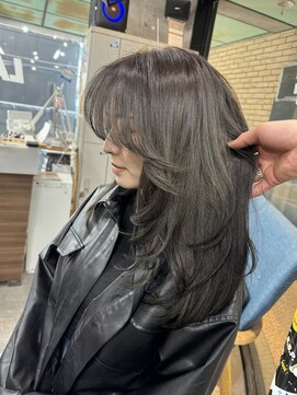 ラフ 難波店(LAFF) バレイヤージュ/シャドウルーツ/ハイライト/レイヤーカット