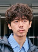 銀座シャドウパーマニュアンスパーマツーブロックメンズパーマ