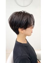 レンジシ オモテサンドウ(RENJISHI omotesando)&nbsp;(高田百唯) 黒髪ハンサムショート/ベリーショート/