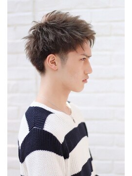 フィフス 栄(fifth) ビジネスショートツーブロックフェードスパイキーショート短髪