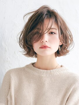 ソース 天王寺(SOURCE) 透明感♪ふんわりニュアンスボブ