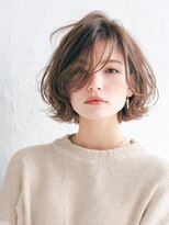 ソース 天王寺(SOURCE) 透明感♪ふんわりニュアンスボブ