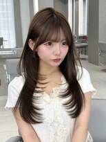 マウル ナゴヤ 名駅(MAEUL NAGOYA)&nbsp;やや高めレイヤー　ワンカール　流し前髪