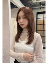 ヘアーリゾートレガロ 八尾店(Hair Resort regalo) アンブレラカラーミディアムヘアショートカットセミロング50代