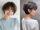 アノ たまプラーザ(ano)の写真/透明感×小顔に見えるショートスタイル☆ご自宅でも簡単セットでサロンの仕上がり◎