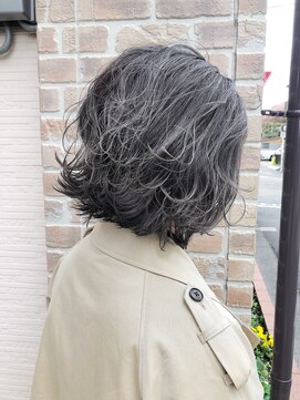 ヘアメイクエイト 丸山店(hair make No.8) 【担当*岩切祐樹】ボブ×グレーカラー