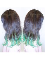 リー ルーチェ 布施(Lee Luce)&nbsp;グリーン×裾カラー