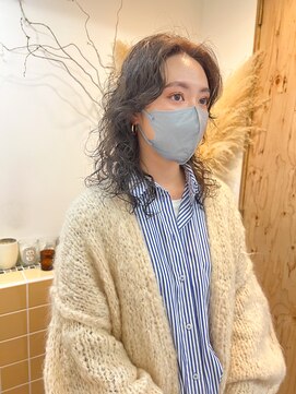 ネルケ 立川(nelke) くるくるパーマ。