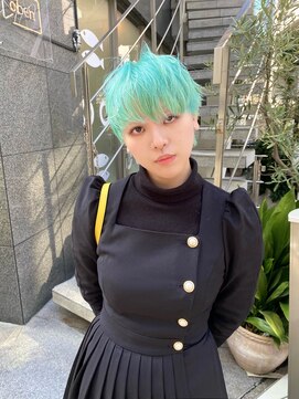 レコ 渋谷(LECO) ペールミントのショートヘア