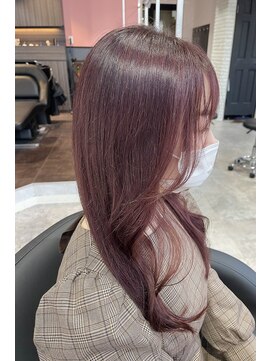 リーオオサカ(Lee Osaka) 【Lee大阪店】ブリーチなし♪カシスピンク/新出奈津樹