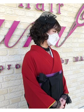 コアフィールドマサコ 北島店 大正浪漫風クルクルヘア☆袴