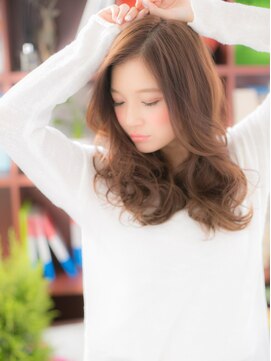 カバーヘアアンドスパ ブリス 浦和(COVER HAIR&SPA bliss) 外国人風オンブレアシンメトリーウェーブ巻きc5浦和20代30代40代