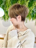【渡辺】ショートグラデーションカラーペールベージュ