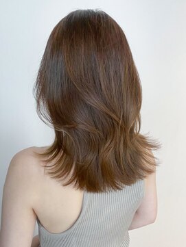 アルバム 渋谷パルコ(ALBUM) レイヤーミディ_グレージュカラーボブウルフ_ba402622