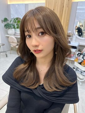 アフロートリノ(AFLOAT Leino) 大人可愛い韓国ヘア レイヤーカット 似合わせ顔まわりカット#