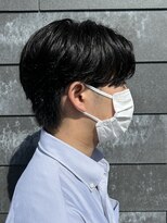 ヒュイル バイ ニアウ(Hwyl by Niau)&nbsp;メンズマッシュセンターパートスパイラルパーマニュアンスパーマ