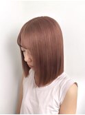 暖色艶カラー　韓国ヘア