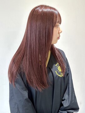 フォーク FOLK 【FOLK】透明感ペールピンク☆似合わせストレートロング♪