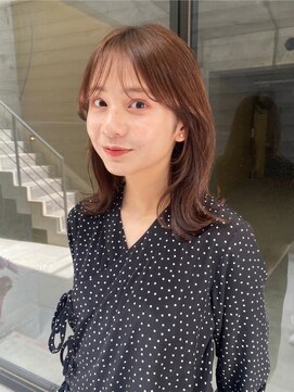ガーデンヨコハマエスト(GARDEN YOKOHAMA est) くびれヘア ツヤベージュ レイヤーカット イメチェン