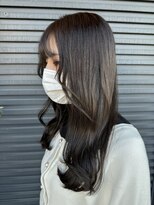 ナチュラル(Natural) 【似合わせ】暗髪×巻き髪