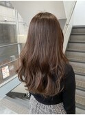 /艶ロング×ブリーチなし明るめカラー