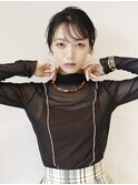 暗髪　ショート　ベリーショート　シースルー