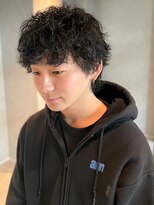 メンズサロン ブロック(Men's Salon bloc) 束感　ダークアッシュ　ツイスパ　20代30代　メンズショート