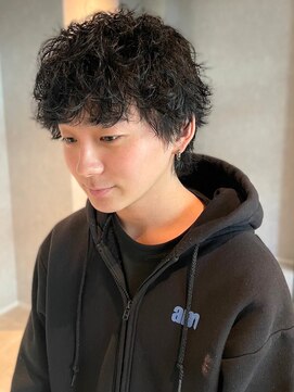 メンズサロン ブロック(Men's Salon bloc) 束感　ダークアッシュ　ツイスパ　20代30代　メンズショート