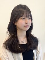 ビューエヒメ(VIEW EHIME)&nbsp;顔まわり/レイヤーカット/韓国/ロングヘア/ベージュ