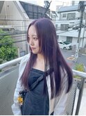 ハイトーンカラー　パープルカラー　ブリーチカラー
