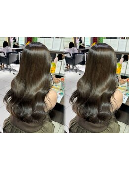 縮毛矯正でツヤ髪に◎巻き髪も美しく♪1人1人の髪質に合わせたオーダーメイド縮毛矯正★[焼津/髪質改善]