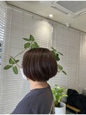 20代30代40代顎ラインボブ、ダークグレージュ
