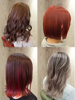 シーン(SeeN.)の写真/[カット+フルカラー￥6900～]“なんとなく可愛い”じゃ満足できない！豊富なデザインカラーで最高の髪色に