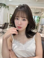 フォルテ 表参道店(FORTE)&nbsp;【フォルテ千鶴】くびれヘア/アプリコットオレンジ/ストレート