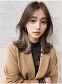 20代30代人気レイヤーカット韓国ヘアーワンホンヘアレイヤーボブ