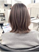 ハイライトバレイヤージュダブルカラーケアブリーチ20代30代