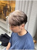 ホワイトベージュ×エンドカラー