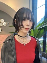 サンド 大阪梅田(sand) ココアベージュ/オリーブグレー/小顔/大阪/梅田/レイヤーボブ