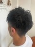 《メンズ、ご新規様限定》メンズパーマ+カット+炭酸スパ+まゆカット