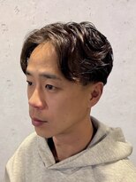 ワンワンオー バーバーショップ 長浜店(@110 BARBER SHOP)&nbsp;パートパーマスタイル　メンズショートパートスタイル