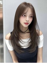レア 銀座(Le'a)&nbsp;レイヤーカットハイレイヤー顔周りカット韓国風レイヤー髪質改善