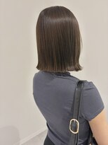 ケンジ 横浜(KENJE)&nbsp;髪質改善ストレート/アッシュベージュ/切りっぱなしボブ