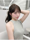 結んでも可愛いお顔周りカット　　【正木碧】