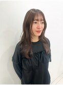 艶ブラウン×ハッシュレイヤースタイル