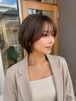 アンド 夙川(AND) ショートボブ/大人ショート/丸みショート/耳掛けショート