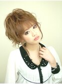 ☆可愛い『フルメイク+ゆる巻きゆるちらしヘアセット！』　☆