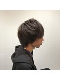 メンズヘア ミディアム グレージュ ブルージュ 表参道 青山 原宿
