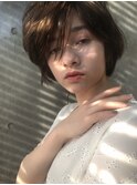 シースルーニュアンスショート
